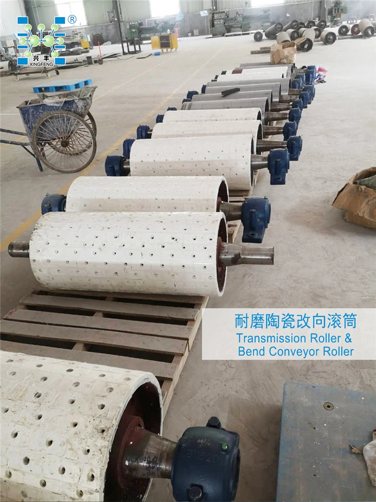 Corrosion & Alkali Resistant Ceramic Lagging Ceramic Conveyor Roller