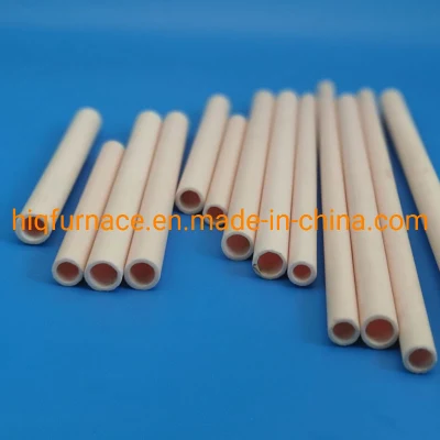 Preço de fábrica Micro 2mm 3mm refratário 95% 99 C799 Al2O3 Tubo cerâmico de alumina resistente ao calor de alta pureza, tubo de forno 1600c de alta temperatura